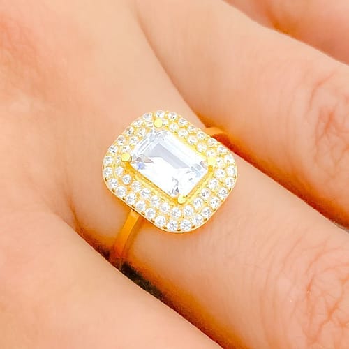 Iconic CZ Halo Ring - Image 4