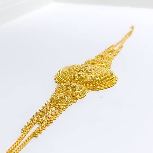 Floral Oval Statement Bracelet - Image 4