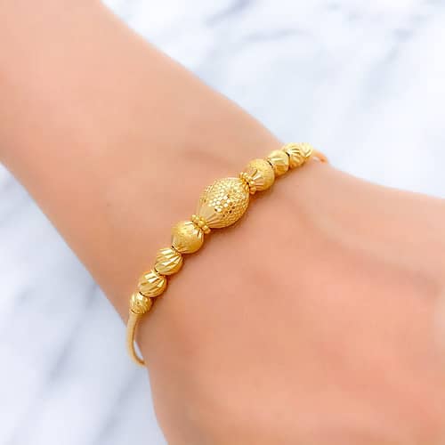 Sparkling Beaded Bangle Bracelet - Image 3