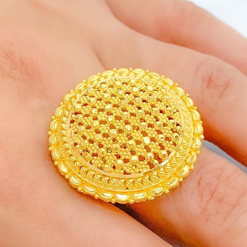 Radiant Round Statement Ring - Image 4