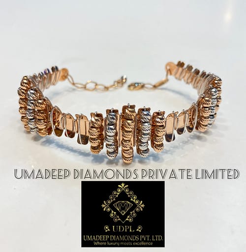 Italian Laser Ladies Bracelet 18k