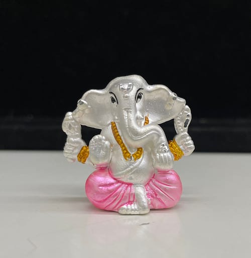 Beautiful Ganpati Silver Idol