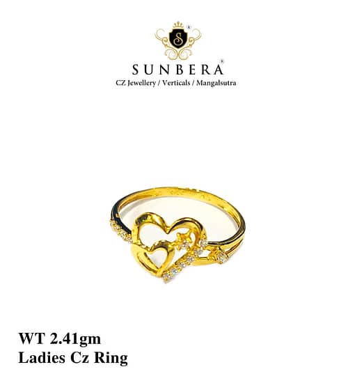 Ladies Cz Heart Ring No.41