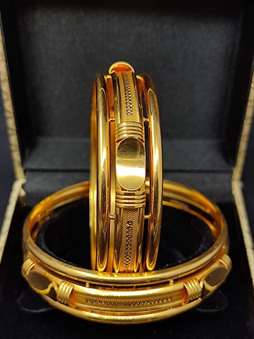 916 Hallmarked Pure Gold Ladies Kangan