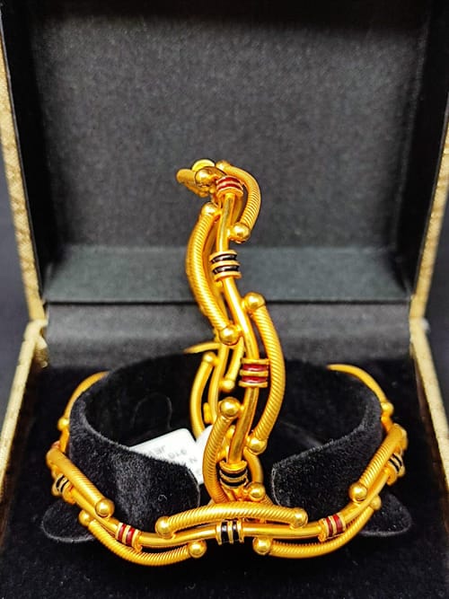 916 Hallmarked Pure Gold Ladies Kangan