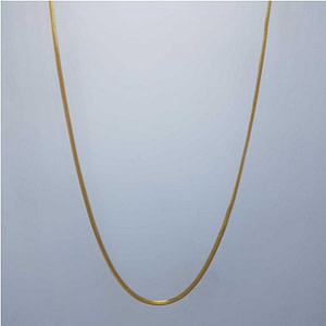 Plain Unisex Gold Chain